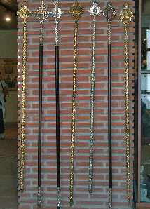 Bastones de mando de las cofradías melillenses