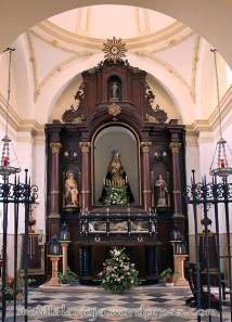 Capilla del Rosario, hoy de los Dolores, en la Iglesia de la Concepci&oacute;n