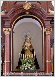 Retablo de la Capilla del Rosario de la Iglesia de la Concepci&oacute;n