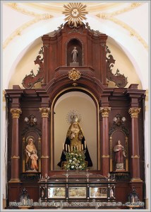 Retablo de la Capilla del Rosario de la Iglesia de la Concepci&oacute;n