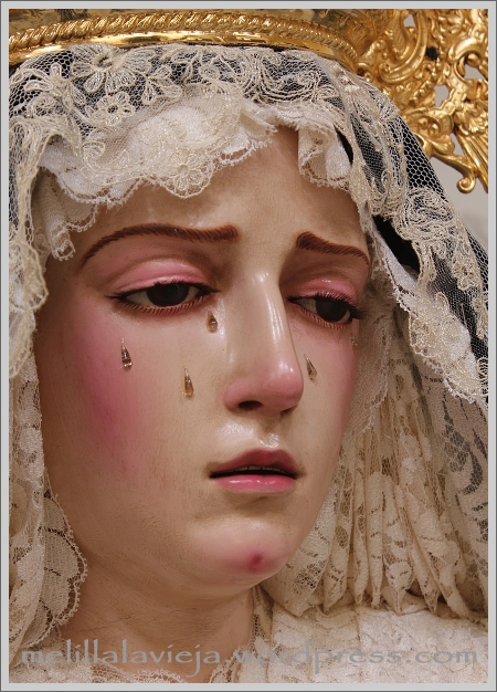 Virgen de los Dolores de las Lágrimas de la Iglesia de la Concepción en Melilla la Vieja